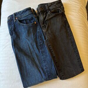 American Eagle Blue and Black Jeans (Set of 2)